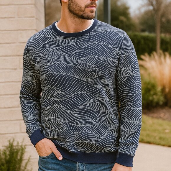 Todd Snyder Other - Todd Snyder Coastal Wavey Linen Cotton Lightweight Pocket Shore Sweater (SZ L)